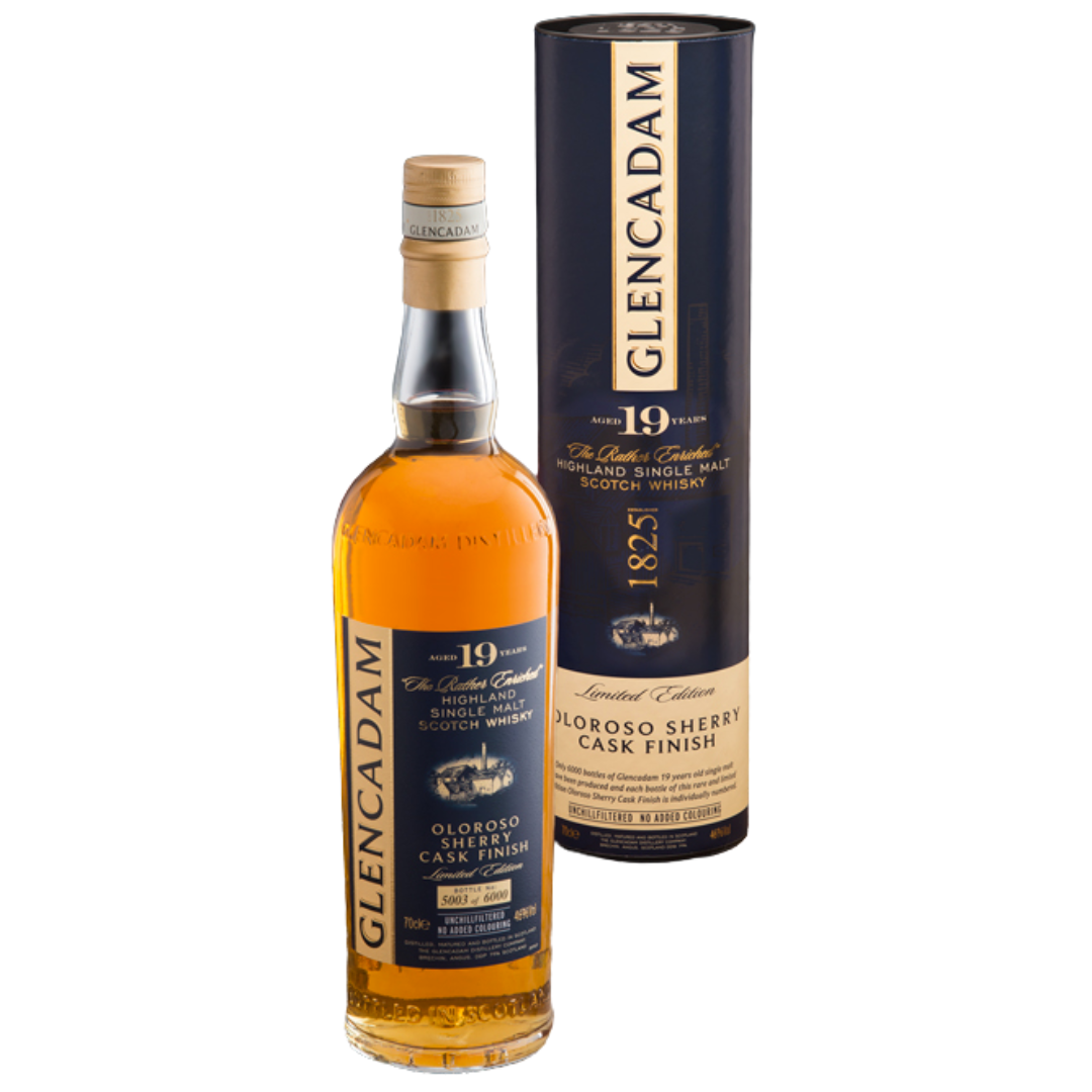 Glencadam 19YO Oloroso Cask Finish Highland Single Malt Scotch Whisky (70cl)