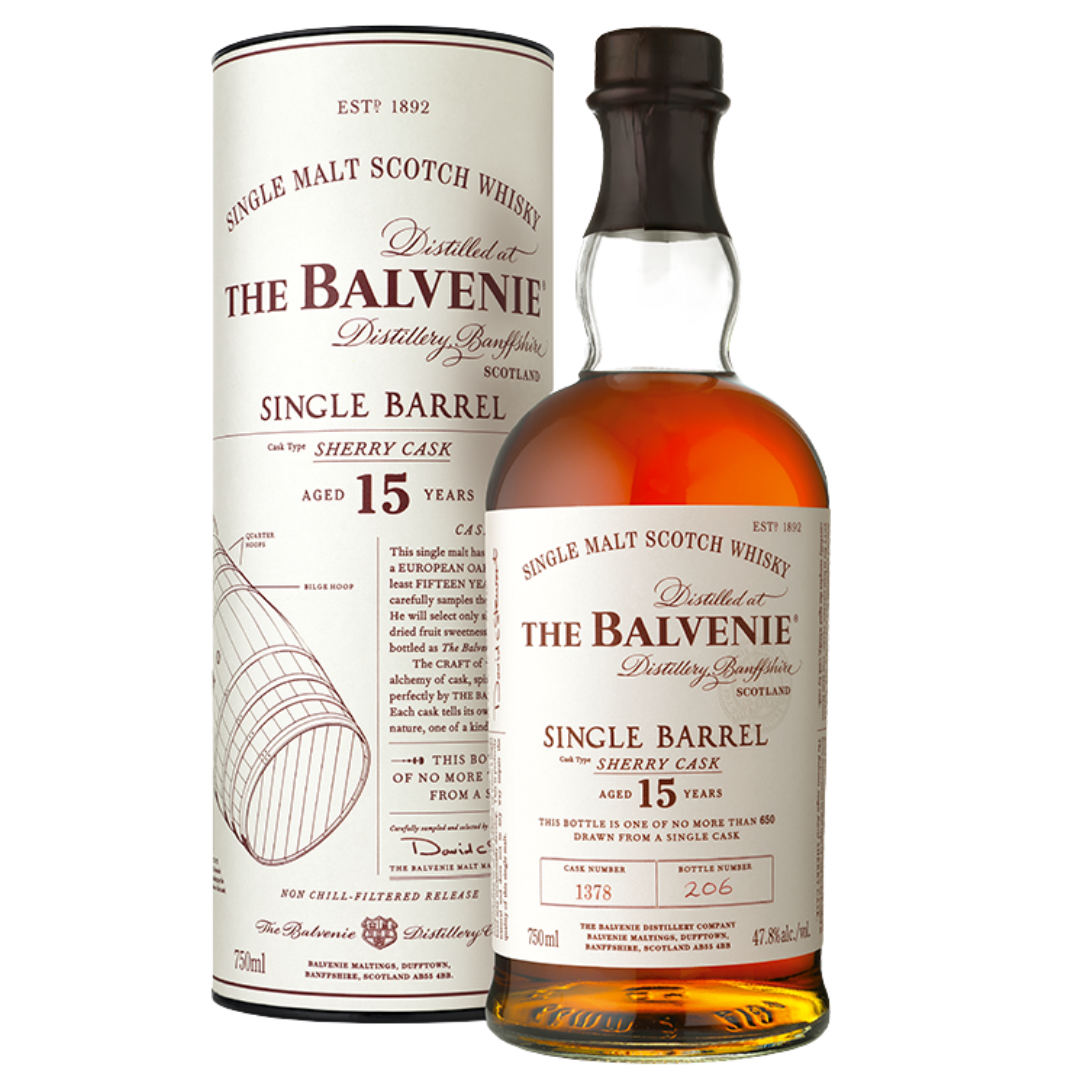 The Balvenie Single Barrel 15YO Single Malt Scotch Whisky (70cl