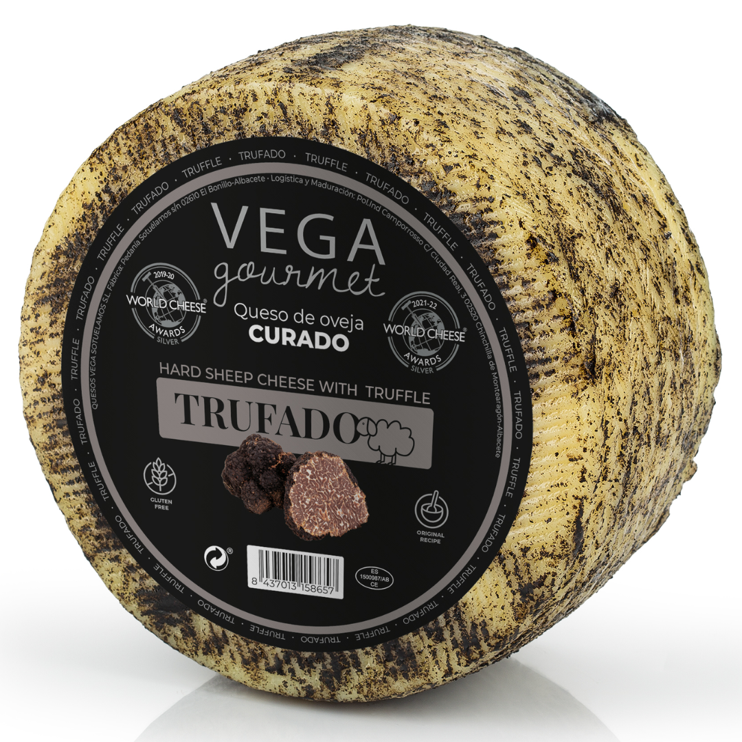 Vega Mancha Gourmet Queso de Oveja Curado Trufado approx 3kg/wheel