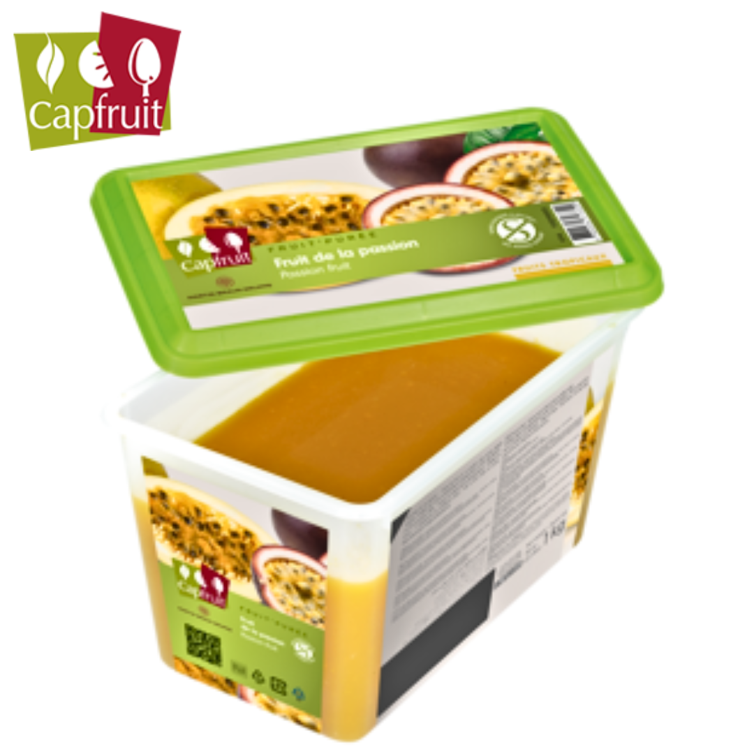 Capfruit Passion Fruit Frozen Fruit Puree 1kg