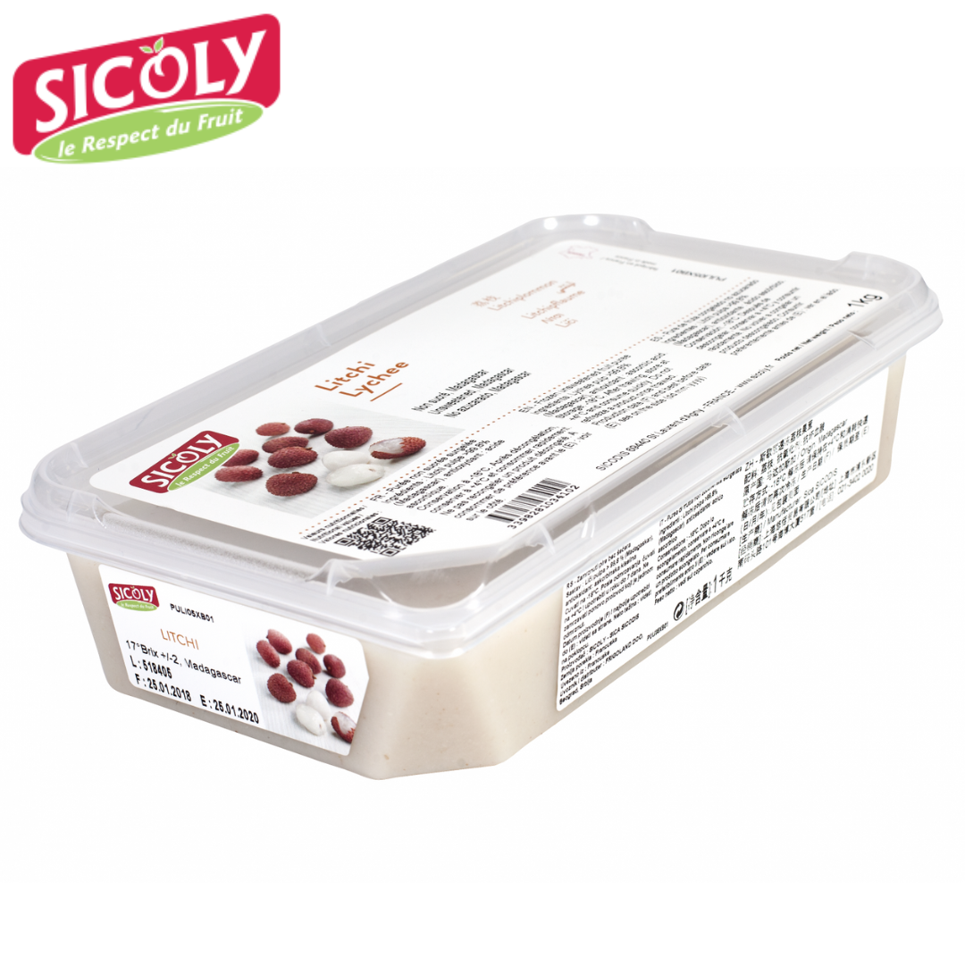 Sicoly Frozen Lychee Puree 1kg