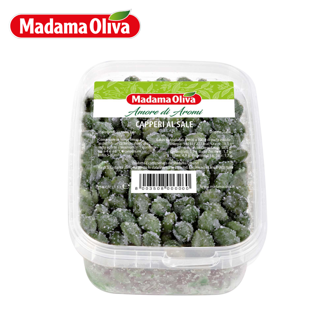 Madama Oliva Capers in Salt 1kg