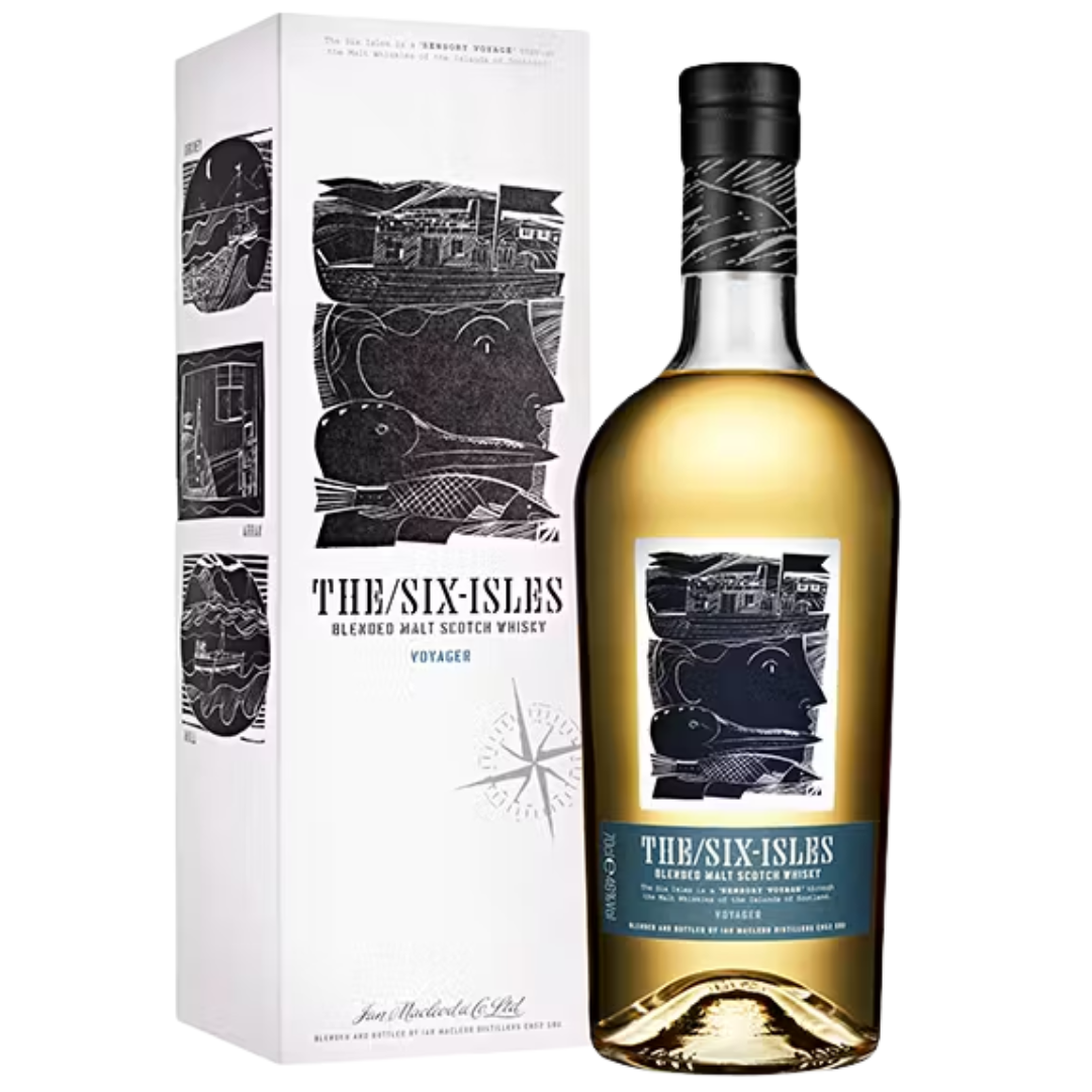 有名ブランド The (70cl Whisky Scotch Malt Blended Voyager Isles Six ウイスキー