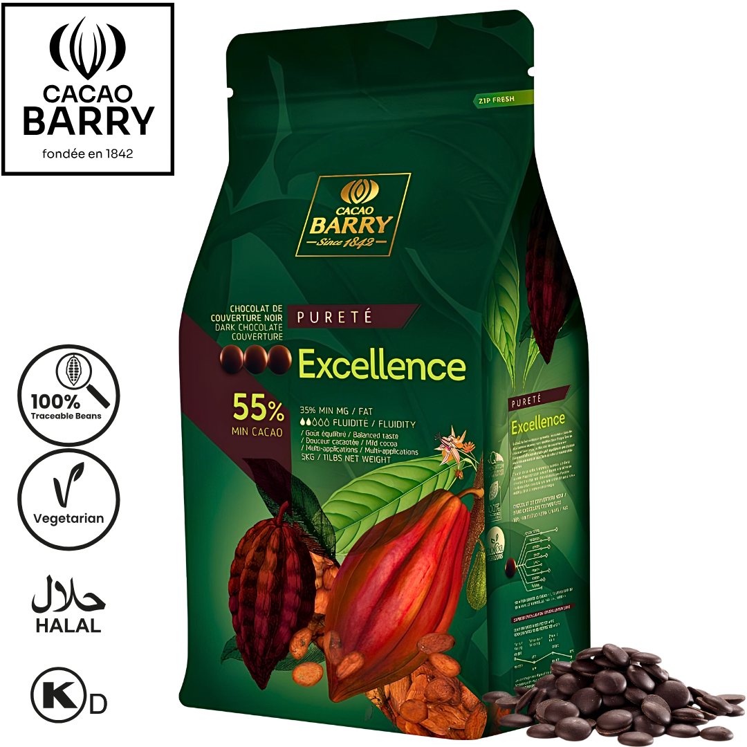 Cacao Barry Excellence 55% Pistols 5kg