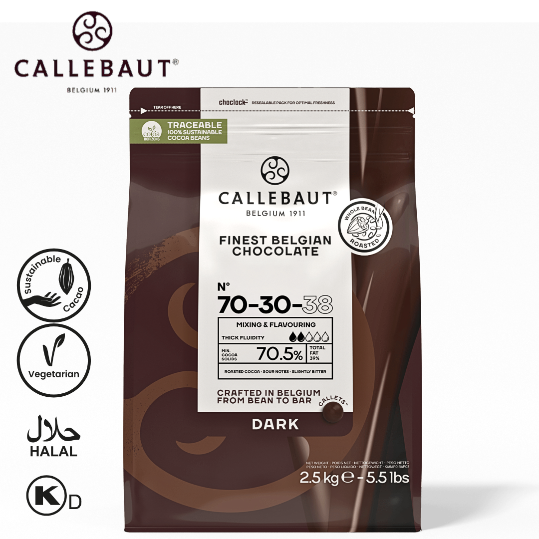 Callebaut Dark Chocolate 70-30-38 2.5kg Callets