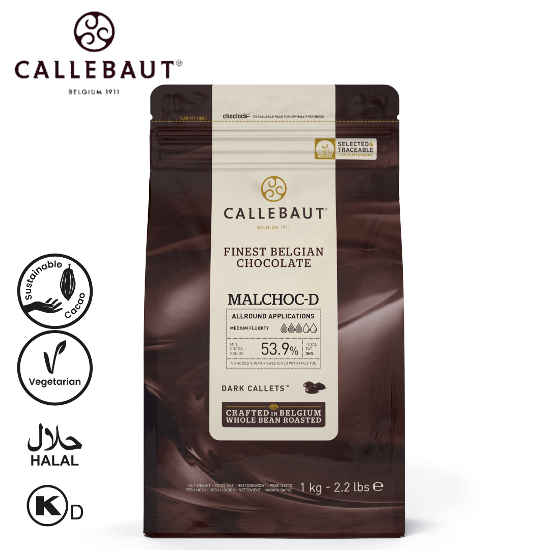 Callebaut MALCHOC-D Dark Chocolate with Maltitol 1kg Callets