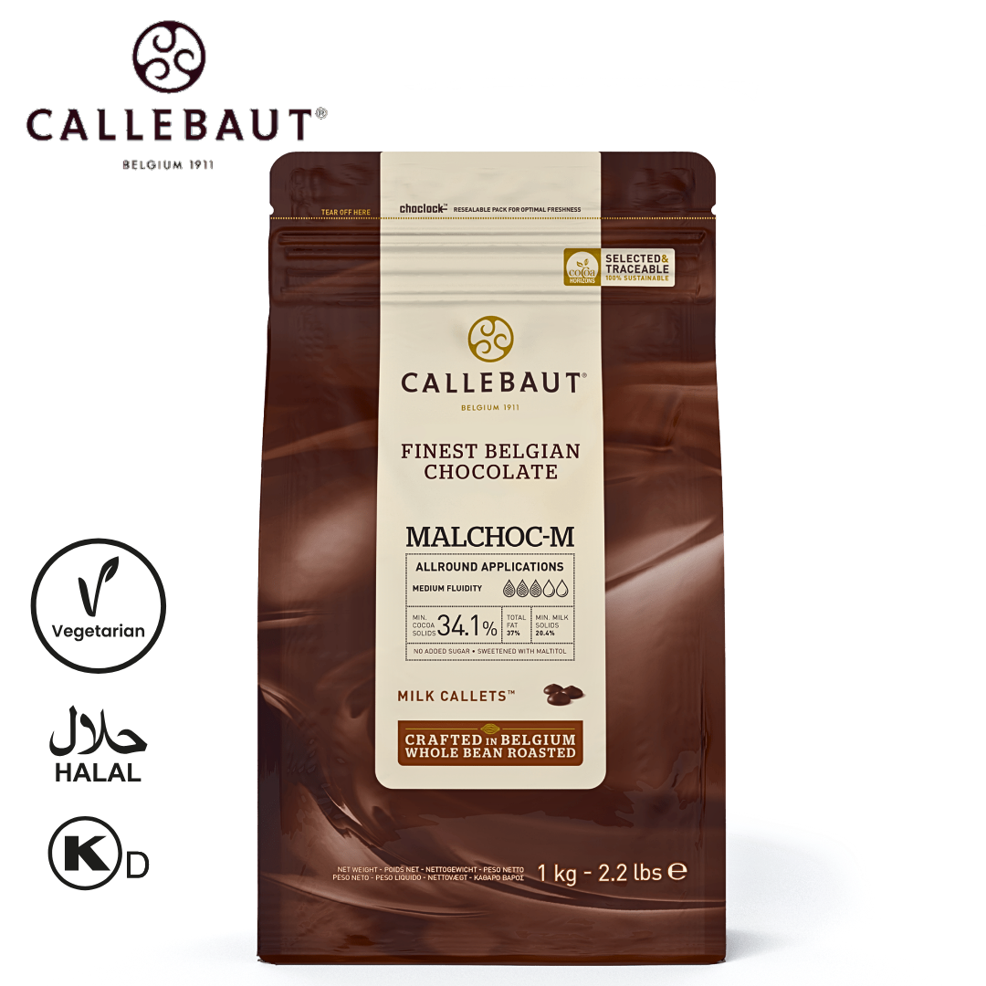 Callebaut MALCHOC-M Milk Chocolate with Maltitol 1kg Callets
