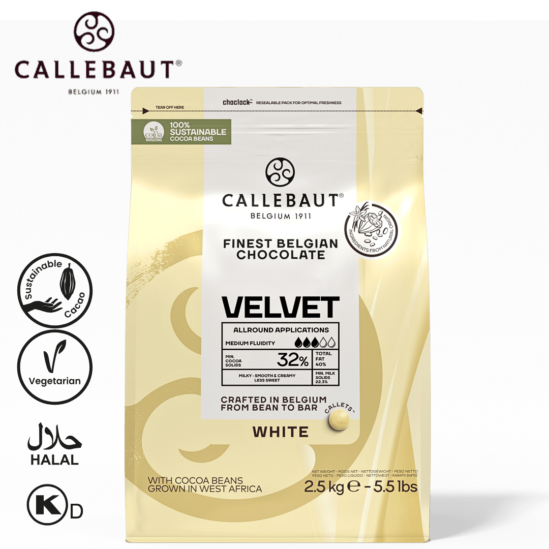 Callebaut White Chocolate Velvet 2.5kg Callets