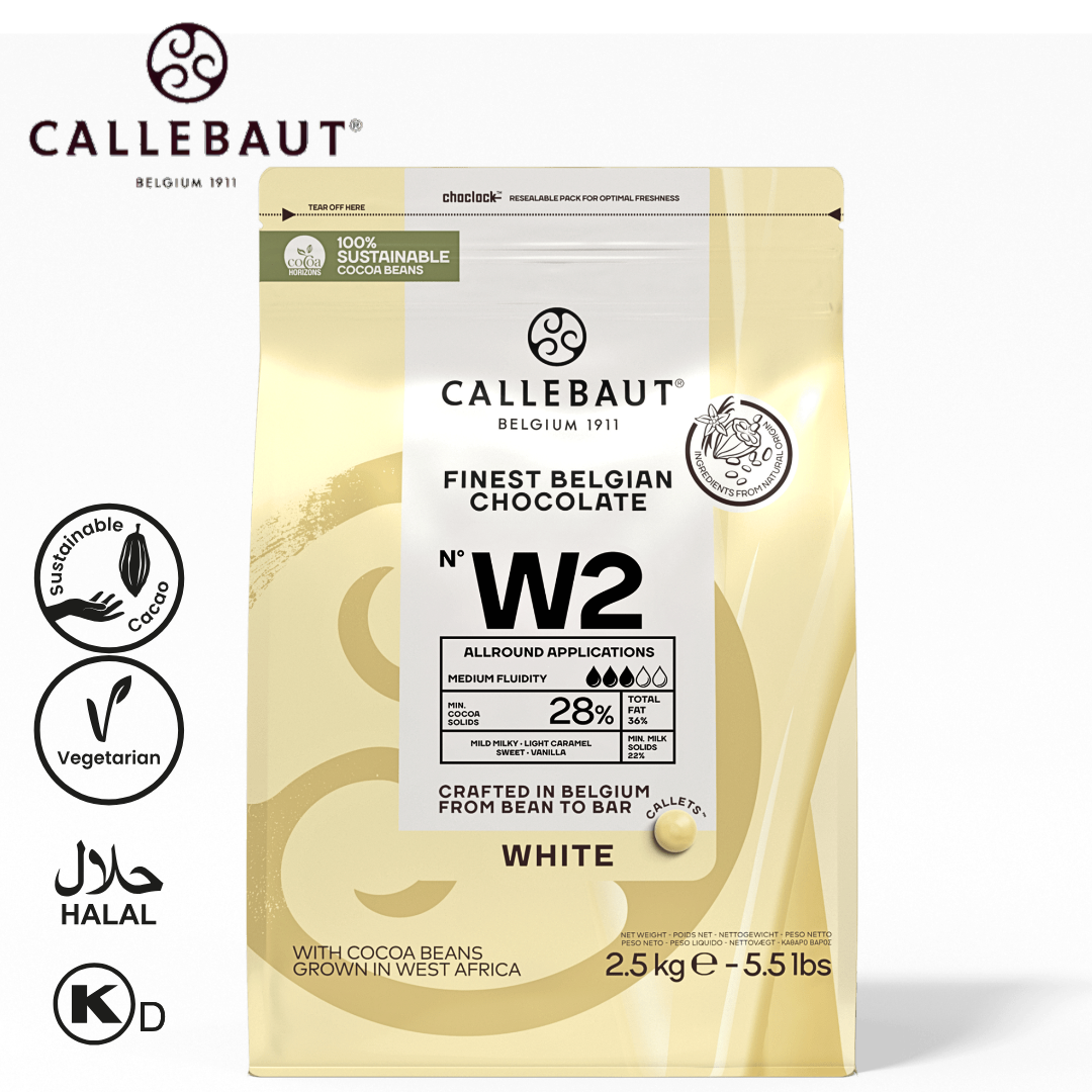 Callebaut White Chocolate W2 2.5kg Callets