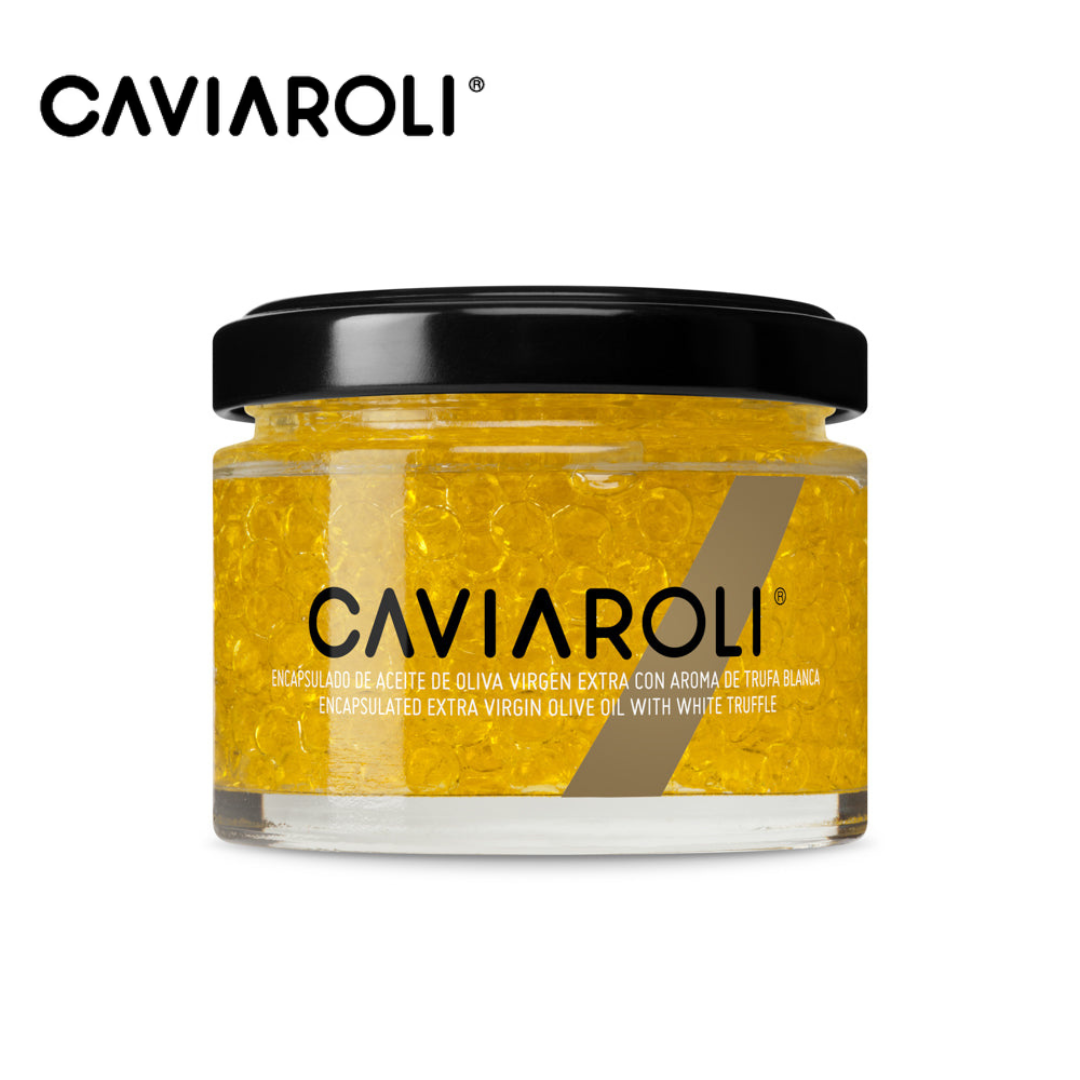 Caviaroli Encapsulated Extra Virgin Olive Oil with White Truffle (Pearls) 50g