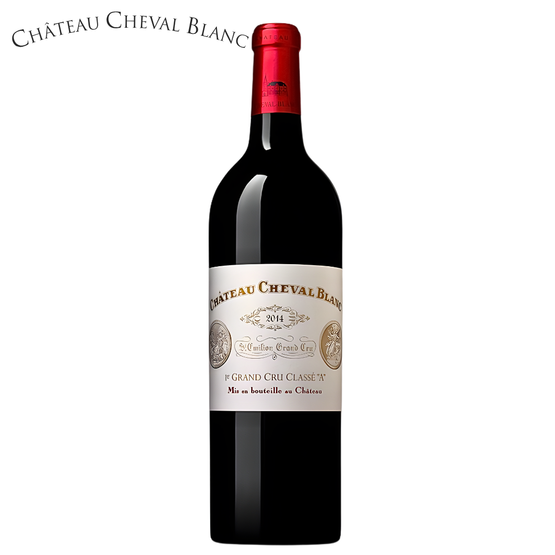 Château Cheval Blanc 2014 Saint-Émilion Premier Grand Cru Classé A Bordeaux red wine bottle
