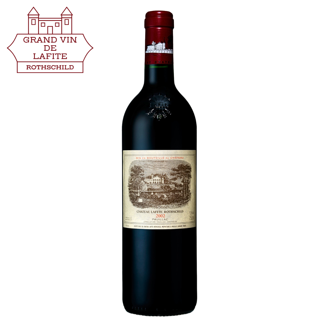 Château Lafite Rothschild 2002 Pauillac Premier Grand Cru Classé Bordeaux red wine bottle
