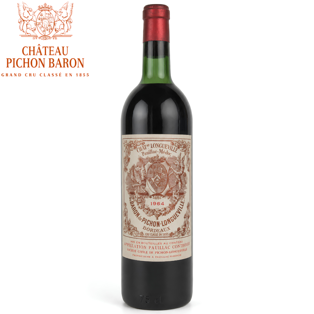 Château Longueville au Baron de Pichon-Longueville 1964 historic Pauillac wine bottle