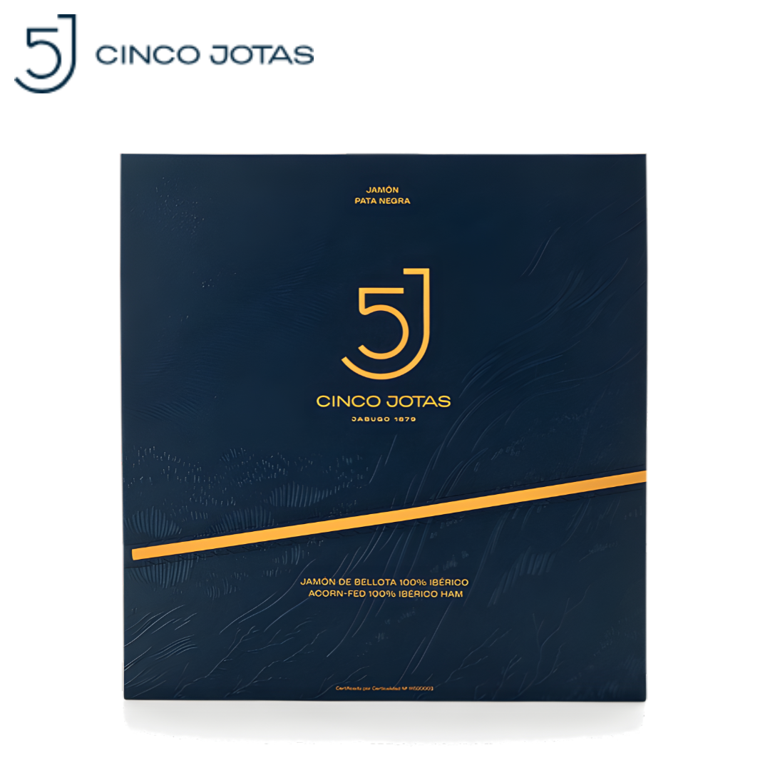 Cinco Jotas Sliced Jamón 100% Ibérico de Bellota – 80g Hand-Carved Acorn-Fed Iberian Ham