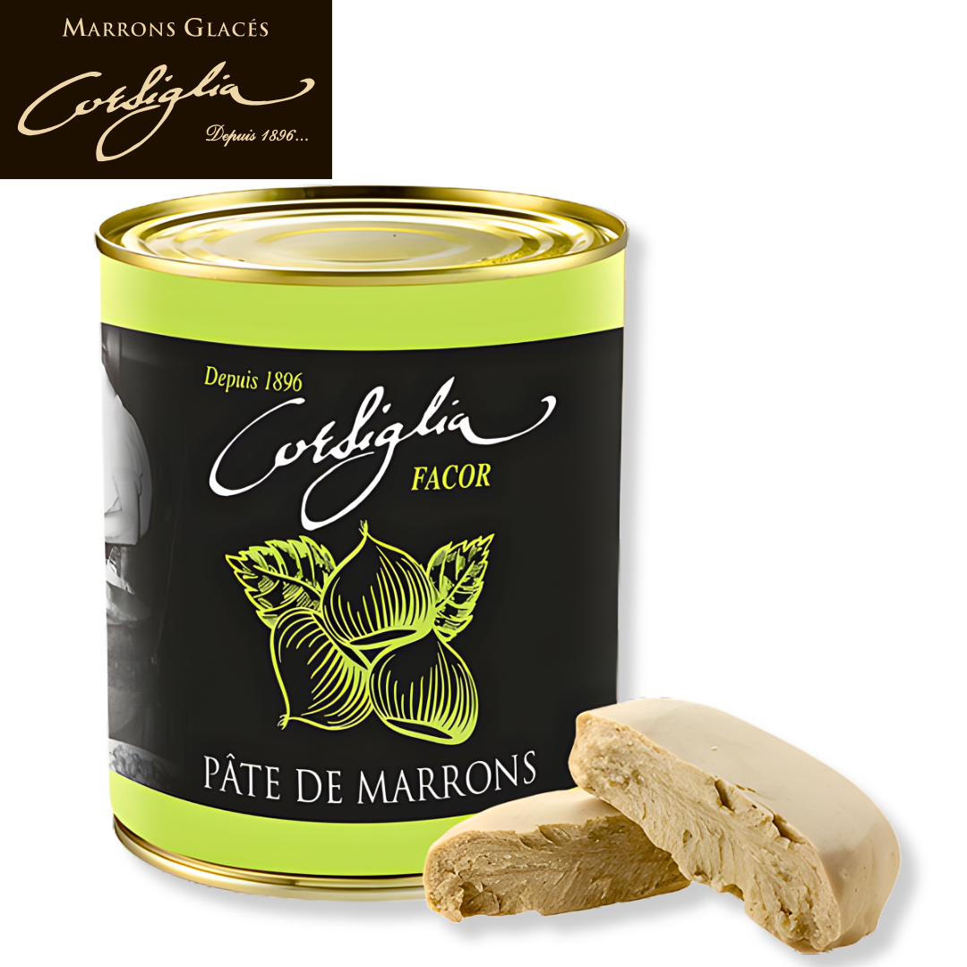 Corsiglia chestnut paste pâte de marrons 3+1 tins professional format France