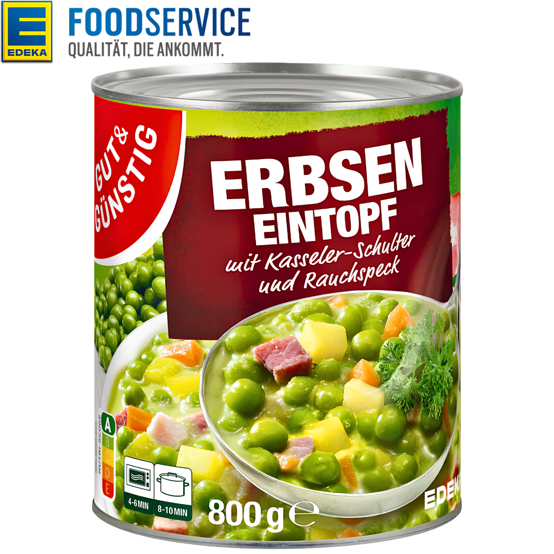 GUT & GÜNSTIG Pea Stew with Kasseler and Smoked Bacon 800g