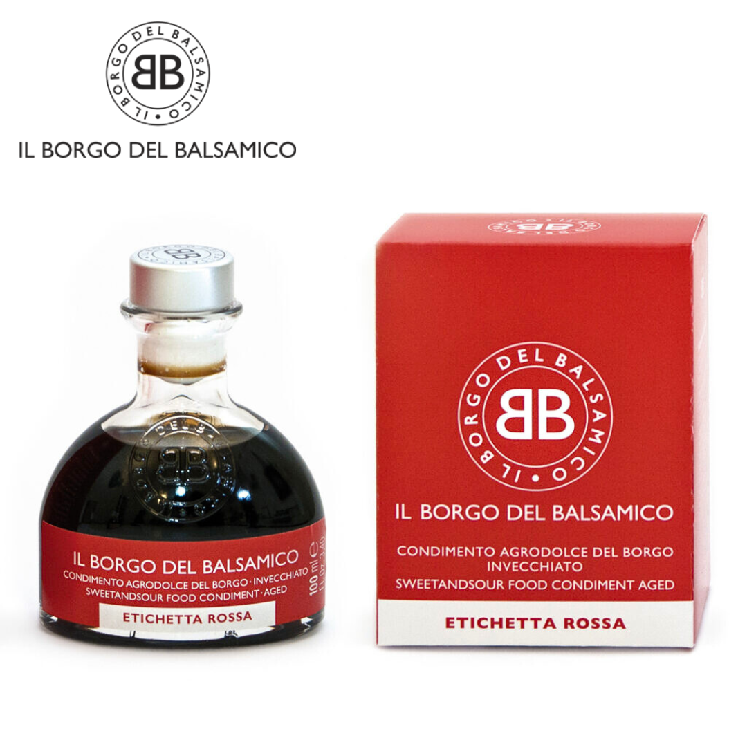 Il Borgo del Balsamico Red Label Aged Condiment 100ml bottle from Emilia-Romagna, Italy