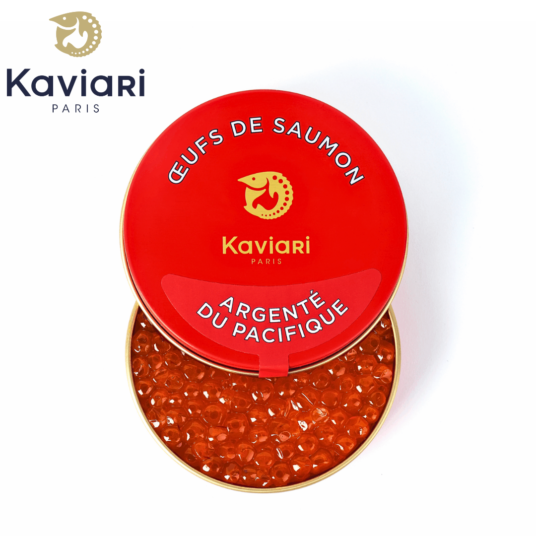 Kaviari oeufs de saumon sauvage salmon roe pearls