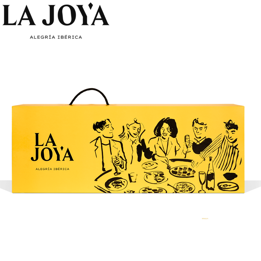 La Joya Jamón de Bellota 100% Ibérico whole Spanish acorn-fed ham premium gift box from Jabugo Spain