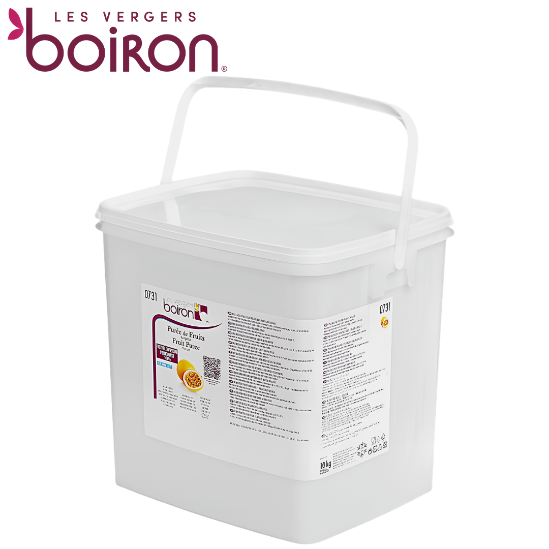 Les vergers Boiron Frozen Passion Fruit Purée Without Added Sugar 10kg