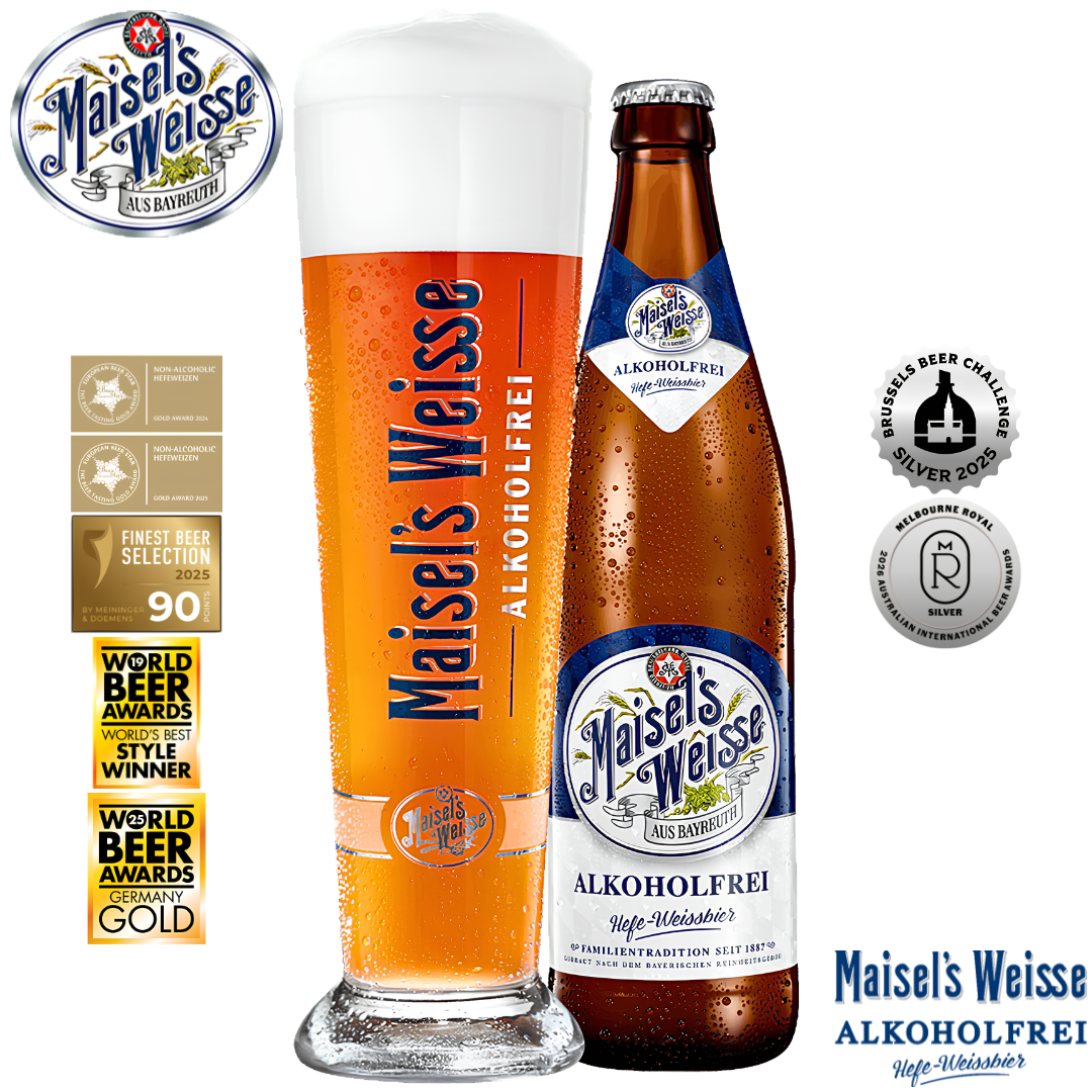 Maisels Weisse Alkoholfrei Non Alcoholic Bavarian Wheat Beer Germany