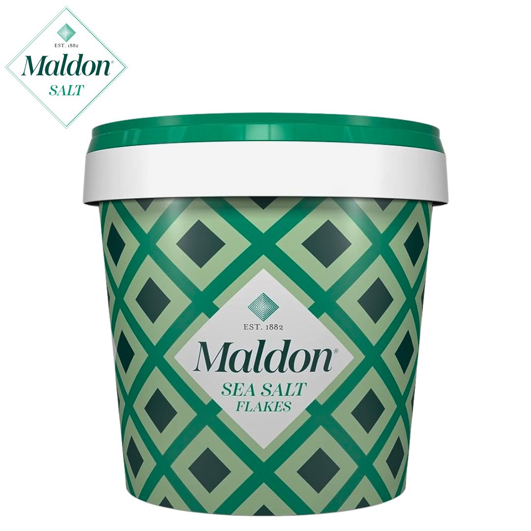 Maldon Sea Salt Flakes 570 g mid-size catering tub pyramid crystals