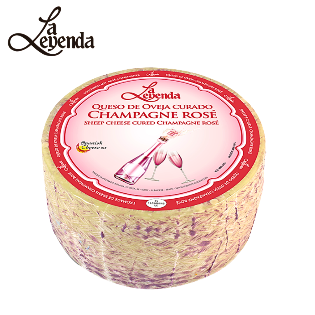 Queso de oveja curado 5 months with Champagne Rosé