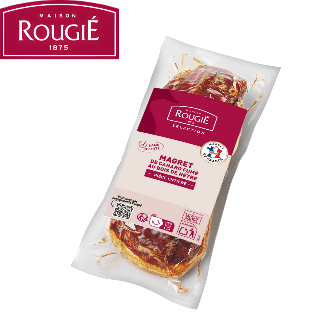 Rougie whole smoked duck breast french magret de canard fume
