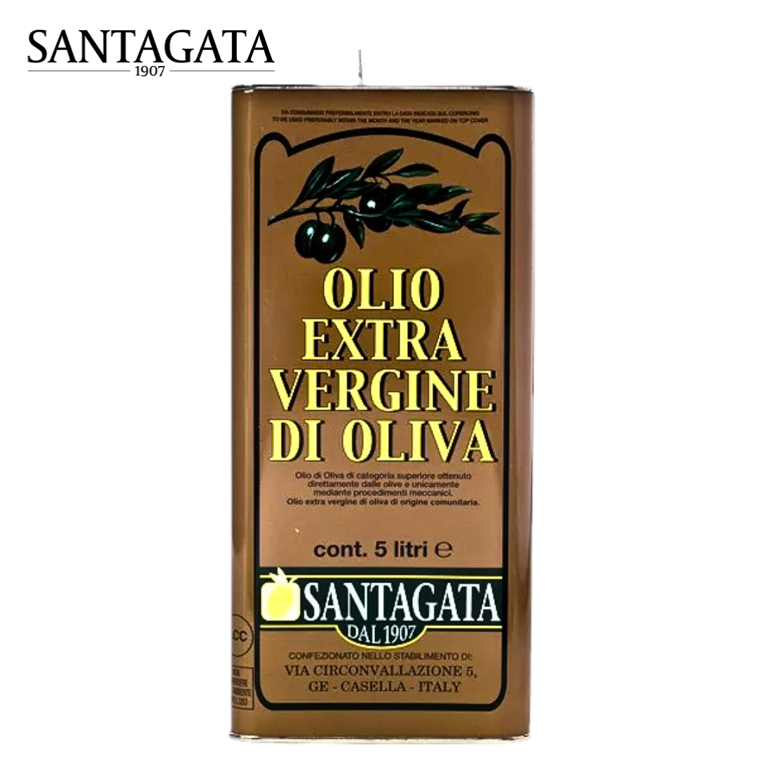 Santagata Classico Extra Virgin Olive Oil 5L Tin from Liguria, Italy
