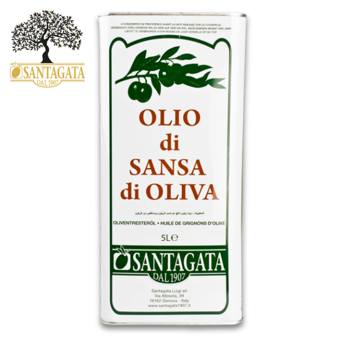Santagata Pomace Olive Oil 5L tin from Liguria, Italy