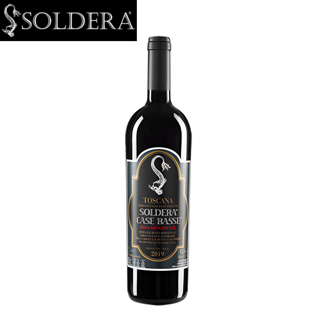 Soldera Case Basse Toscana Sangiovese 2019 Italian red wine bottle