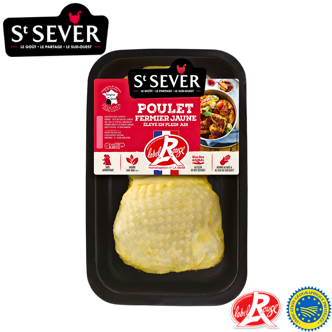 St Sever boneless corn-fed yellow chicken legs label rouge free range