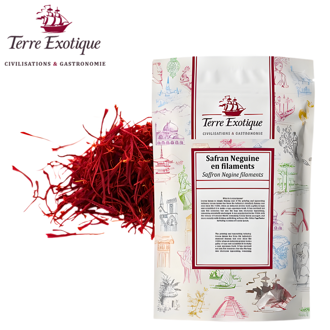 Terre Exotique Safran Néguine en Filaments 10g premium saffron Negine threads from Iran