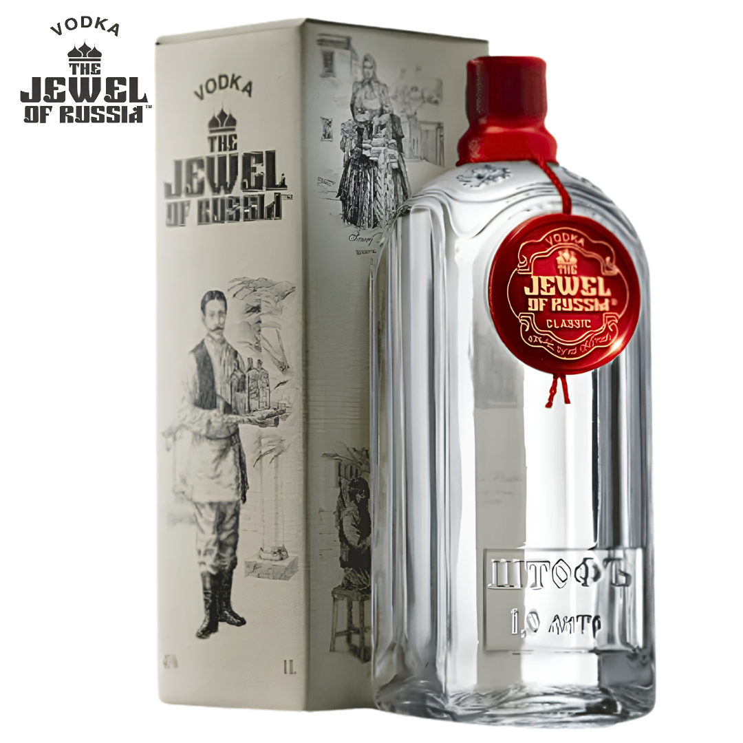 The Jewel of Russia Classic Russian vodka 1L bottle