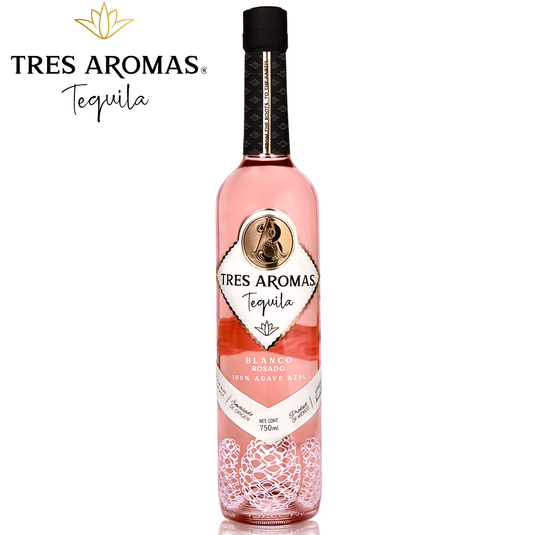 Tres Aromas Blanco Rosado Tequila 750ml