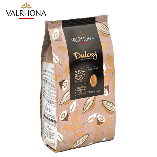Valrhona Dulcey 35% blond chocolate couverture feves 3 kg
