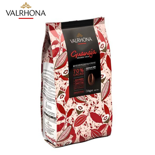 Valrhona Guanaja 70% dark couverture chocolate feves 3kg