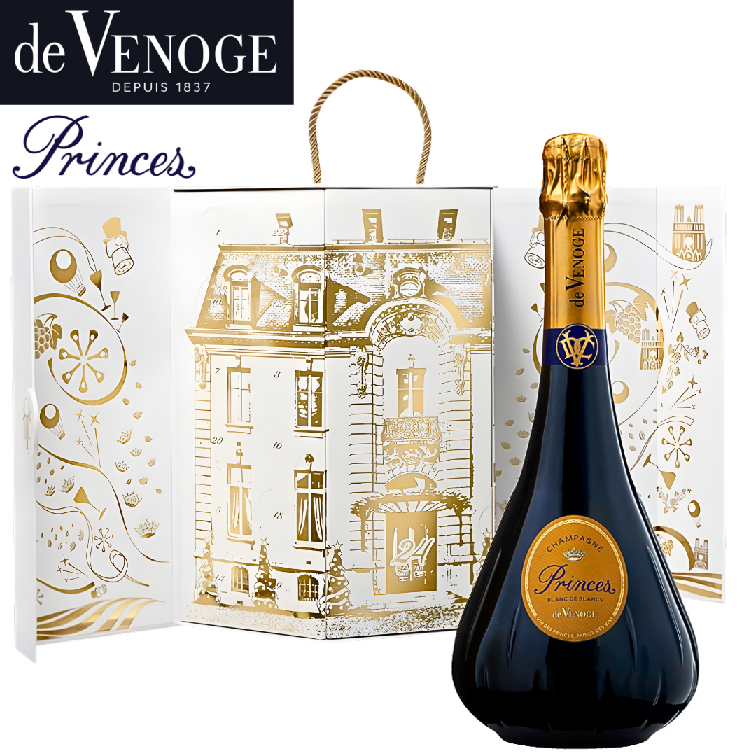 de Venoge Princes Coffret Calendrier de l'Avent Blanc de Blancs Champagne NV 750ml bottle