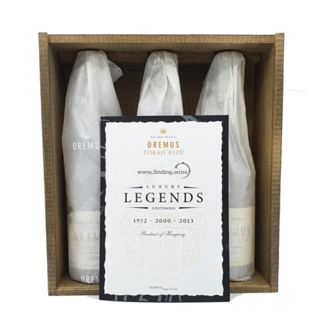Oremus Tokaji Aszu 5 Puttonyos Luxury Legends Assortment Case 1972-2000-2013 (500ml)