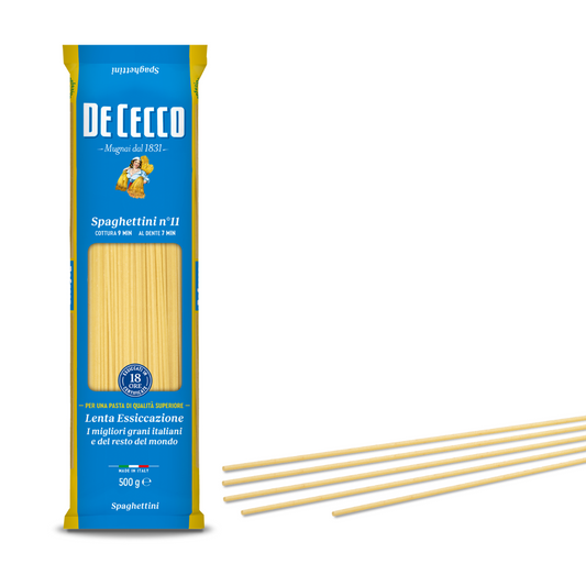 De Cecco Spaghettini N° 11 500g - 24 packs/case