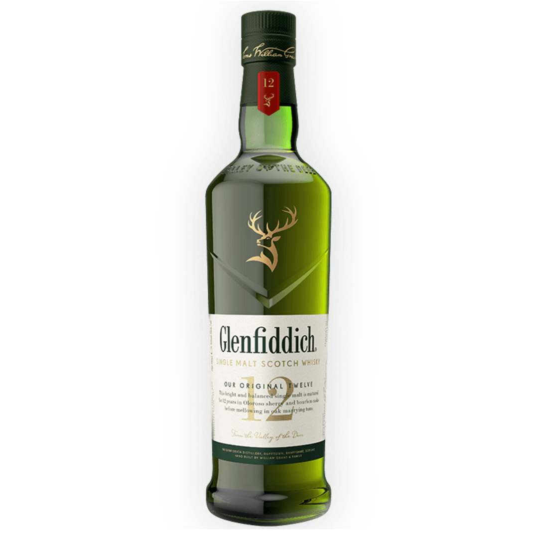 Glenfiddich 12YO Single Malt Scotch Whisky (1L)