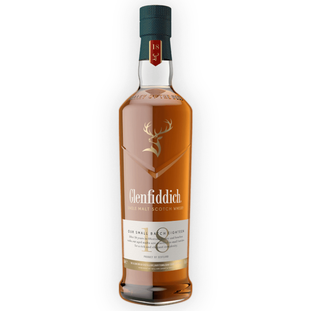 Glenfiddich 18YO Single Malt Scotch Whisky (70cl)