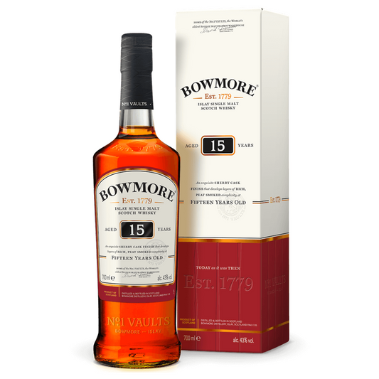 Bowmore 15YO Islay Single Malt Scotch Whisky (70cl)