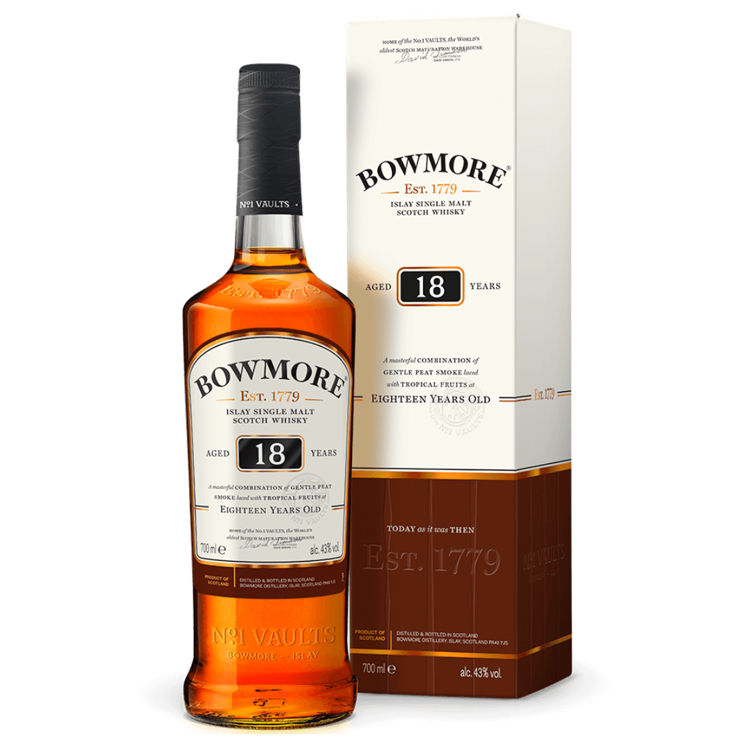 Bowmore 18YO Islay Single Malt Scotch Whisky (70cl)