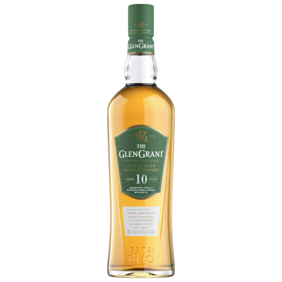 The Glen Grant 10YO Rothes Speyside Single Malt Scotch Whisky (70cl)