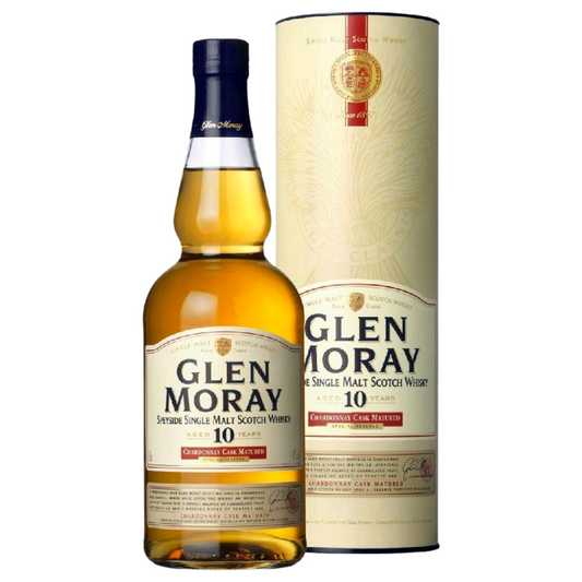 Glen Moray 10YO Chardonnay Cask Matured Single Malt Scotch Whisky (70c)