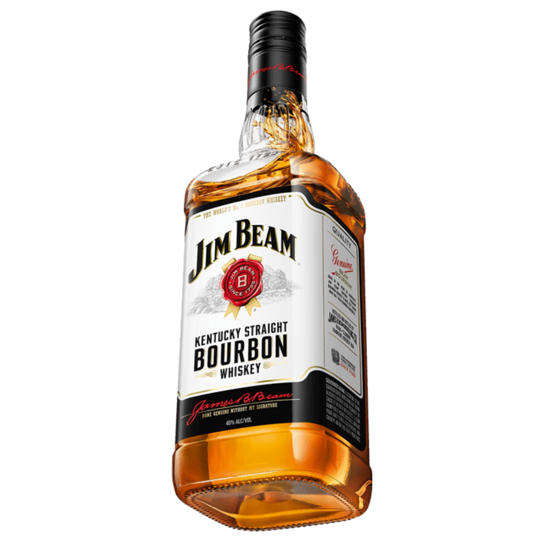 Jim Beam White Label Kentucky Straight Bourbon Whiskey (75cl)