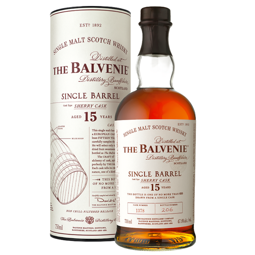 The Balvenie Single Barrel 15YO Single Malt Scotch Whisky (70cl)