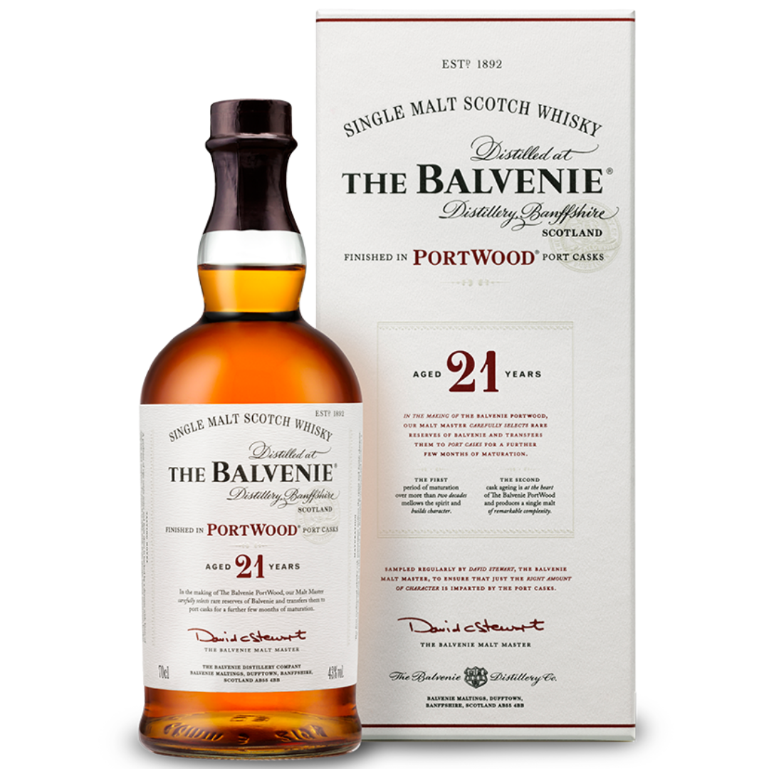 The Balvenie PortWood 21YO Single Malt Scotch Whisky (70cl)