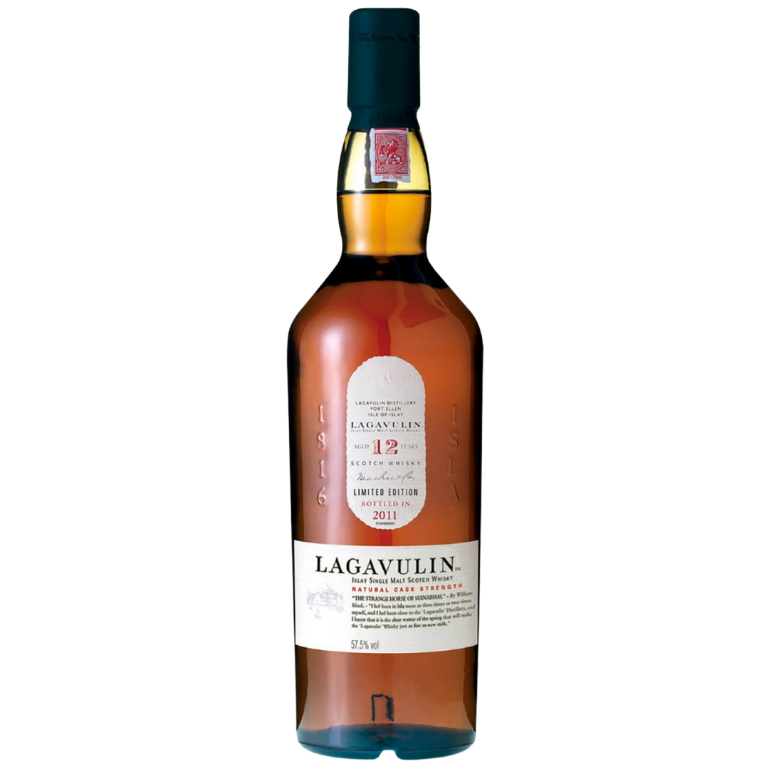 Lagavulin 12YO Natural Cask Strength Islay Single Malt Scotch Whisky 2011 Release (70cl)